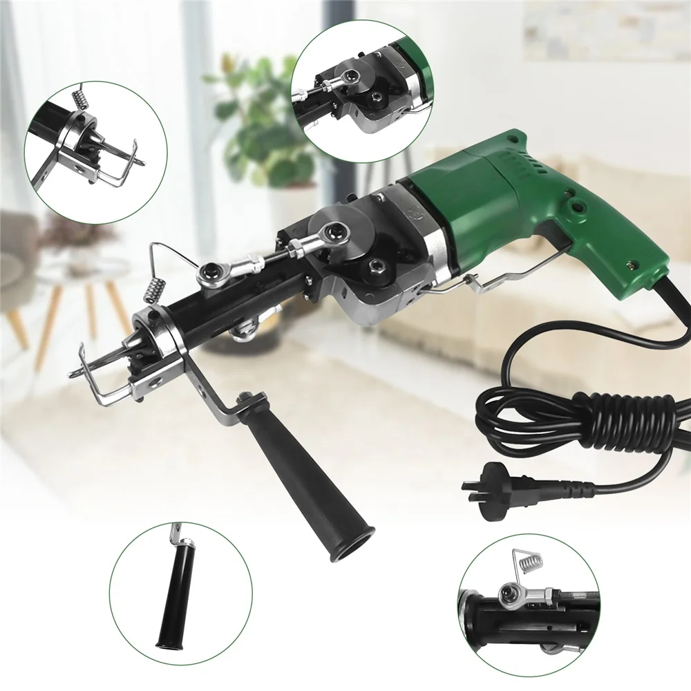 Extreme High Speed Cut Pile and Loop Pile  9-18mm Carpet Electric Hand Tufting Gun Rug Machine AK-1 Cut Pile Tufting Gun