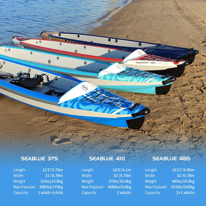 Favorite new kayak US/Ru/Eu/Au warehouse Fast delivery inflatable 2-person kayak for sale