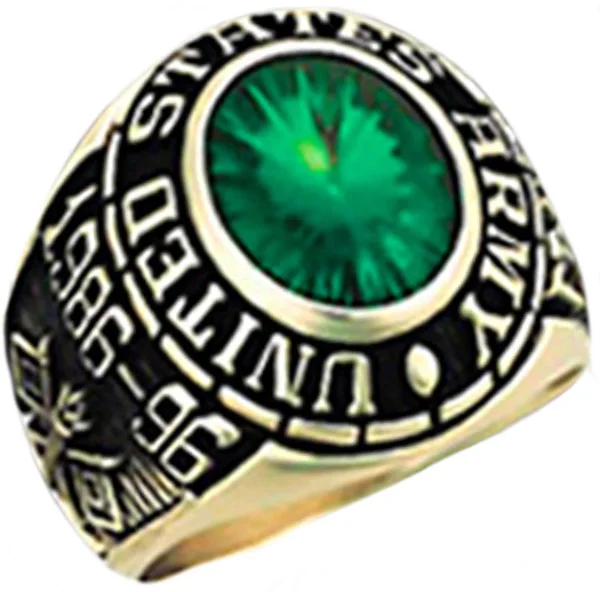 Gold military ring female NAVY military rings jewelry with good quality