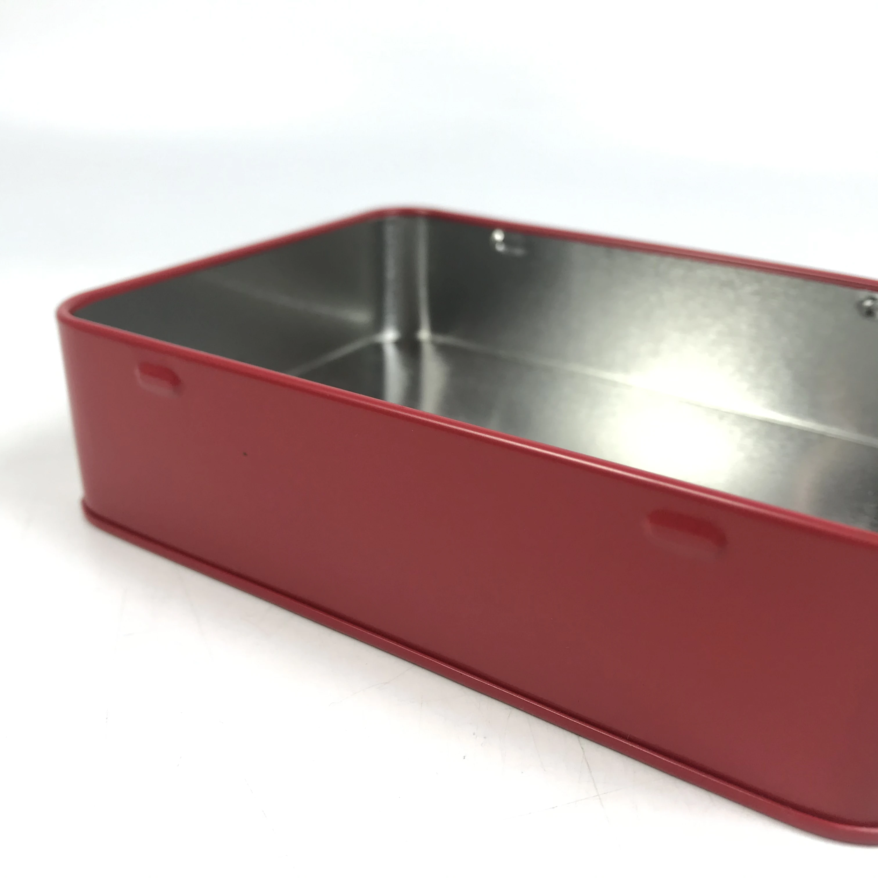 Empty round food grade candy chocolate packaging metal tin can printed christmas small round cookie tin boxes with lids