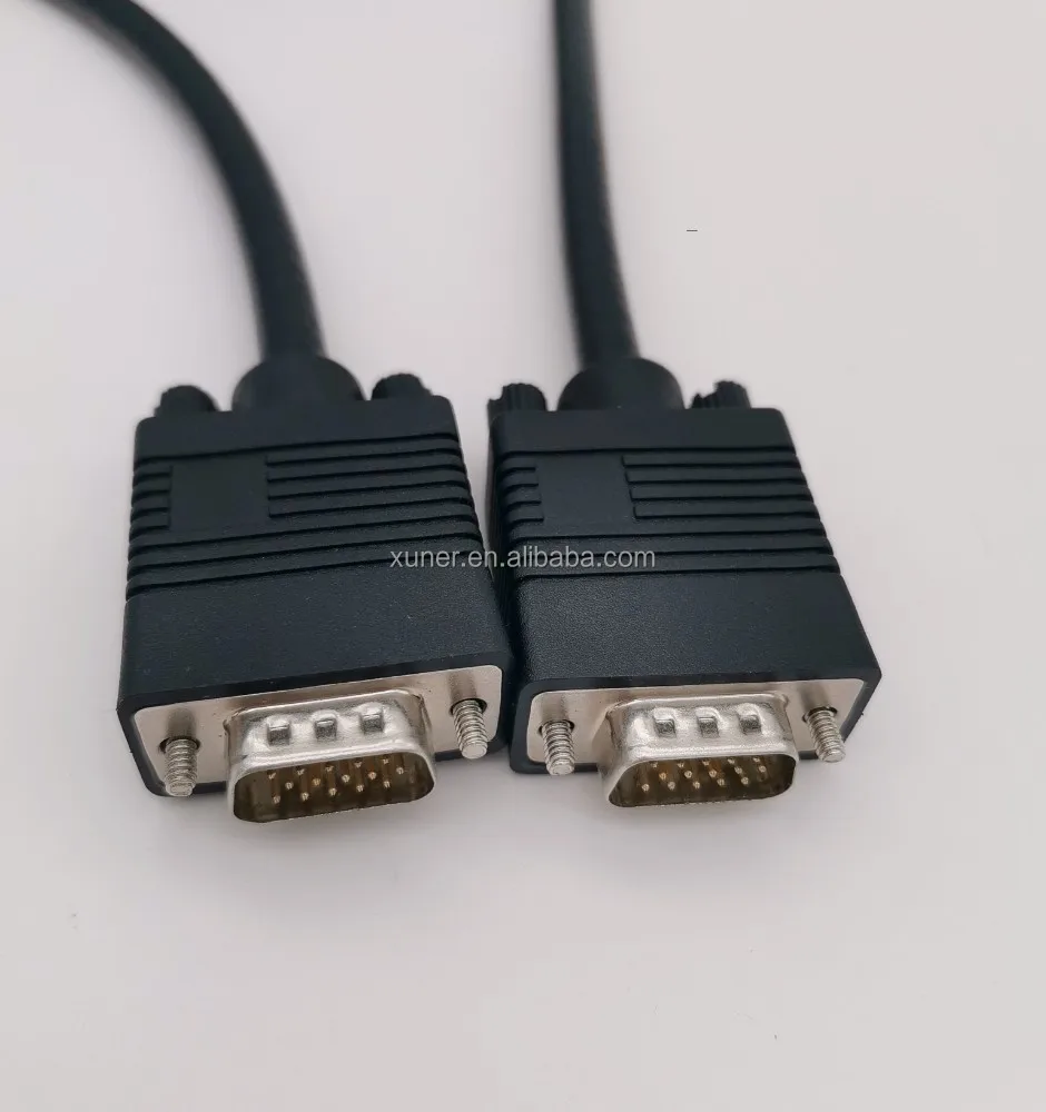 Computer audio and video cable 15 pin male to male connecting wire 3+5 3+6 3+7 VGA cable