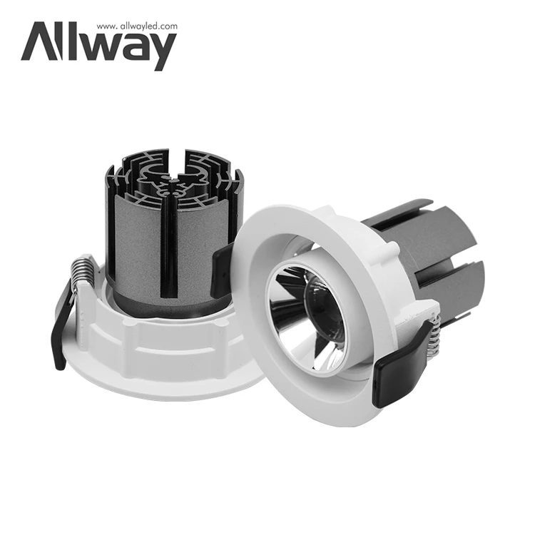 High Quality Aluminum Profile Ceiling Downlight Recessed Shopping Mall Hotel Project 7W Grille Lamp