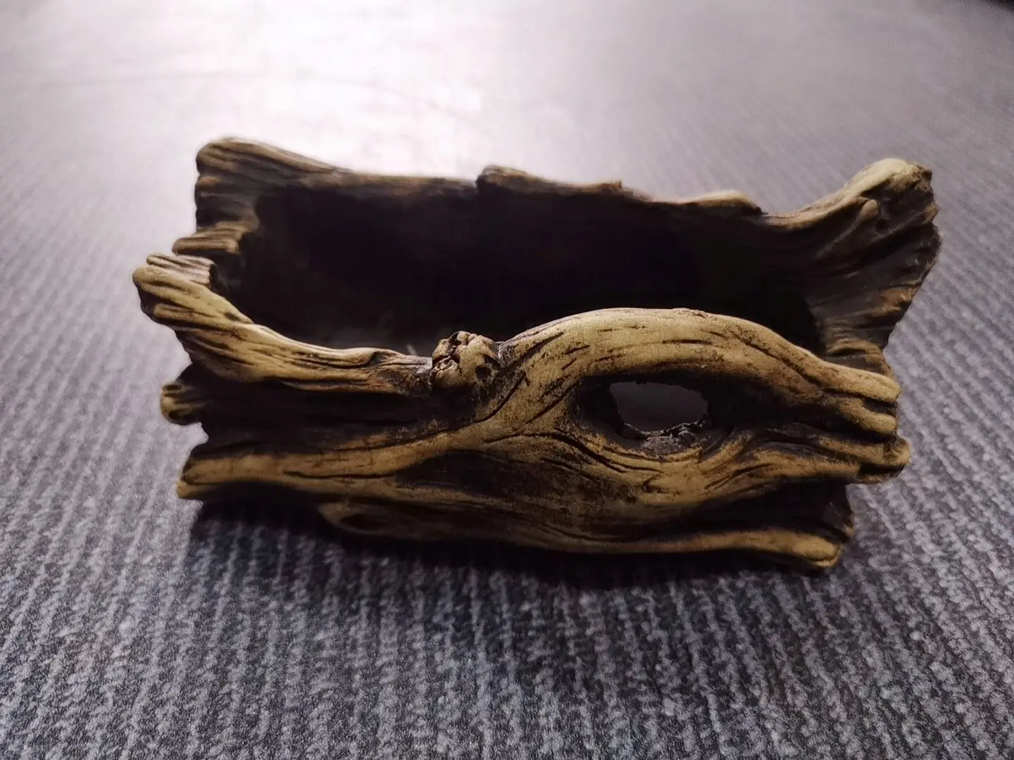 Creative Cement Tree Root Carving Mini Pastoral Flowerpot Succulents Basin Reusable  Flower Planter Stump Flower Pot