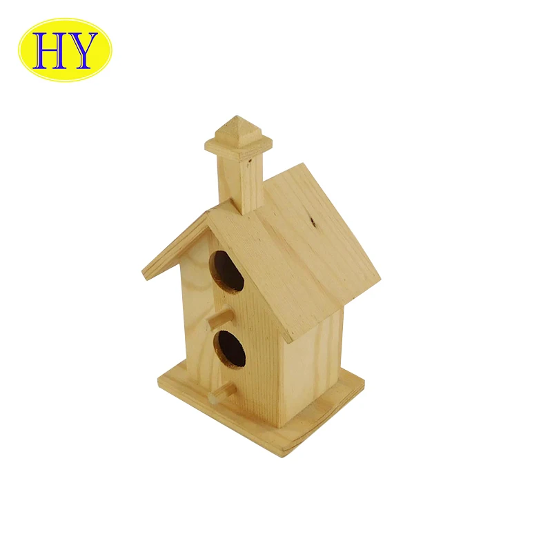 Customized Wholesale Indoor Decoration Bird Houses Decor Wooden Birdhouse