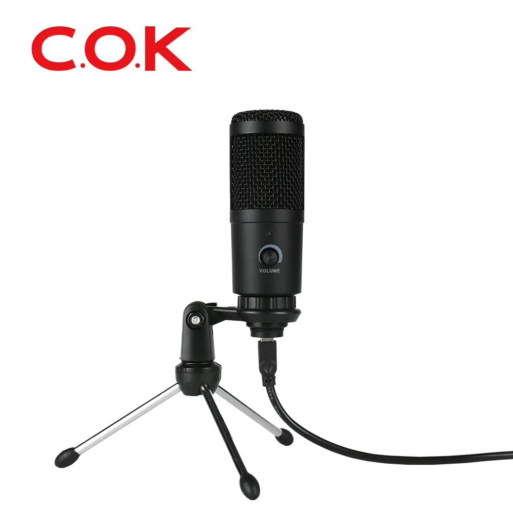 Factory Sale Recording Studio Equipment living singing  From Home Online Condenser usb Microphone gaming