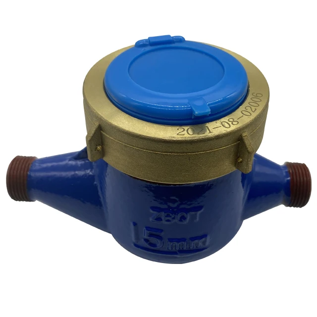 ISO 4064 DN15 Good Price Multijet Liquid-Sealed Drinking Brass Cold Smart Water Meter