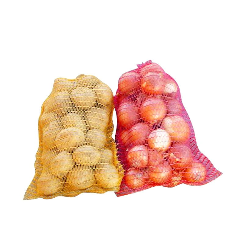 A Variety Of Color 100% PE Onions Potatoes Other Vegetables Pp Mesh Woven Bag