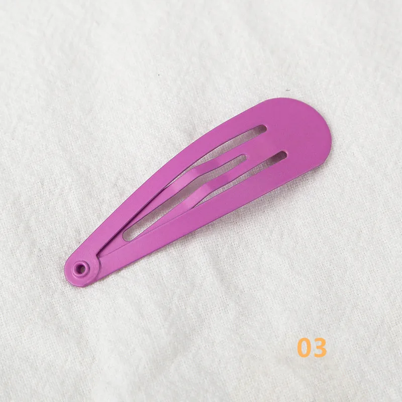 30 цветов металлические заколки для волос матовые 5 см заколки для волос аксессуары для волос для девочек