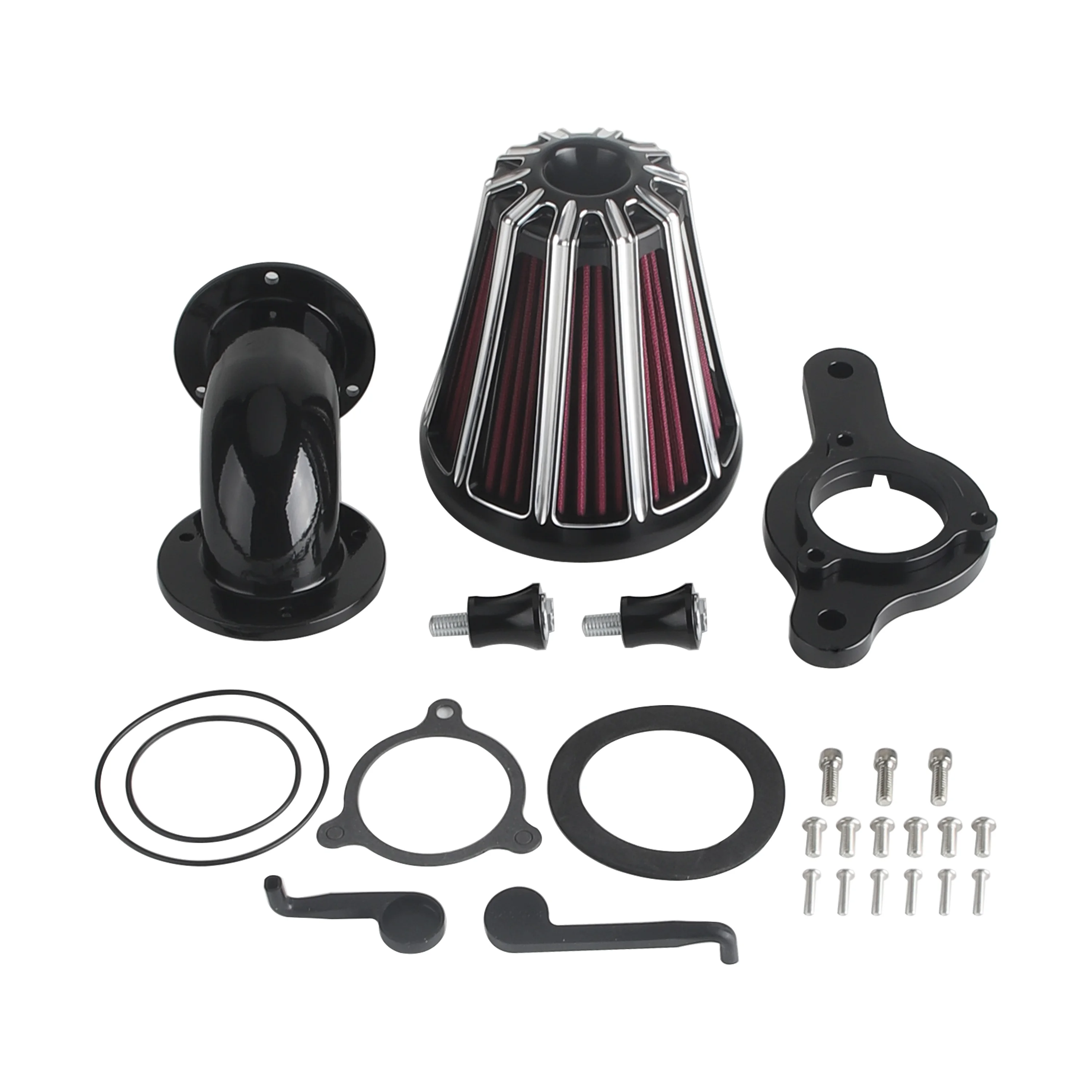 High Performance Aluminum Rubber Air Filter for Harley Touring Road King Softail 2017-2023