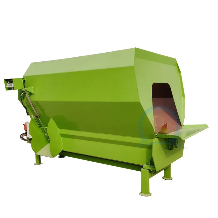 hot sale animal cattle sheep forage dry powder feed mixer machine silage grass chopper machine horizontal feed mixer equipment