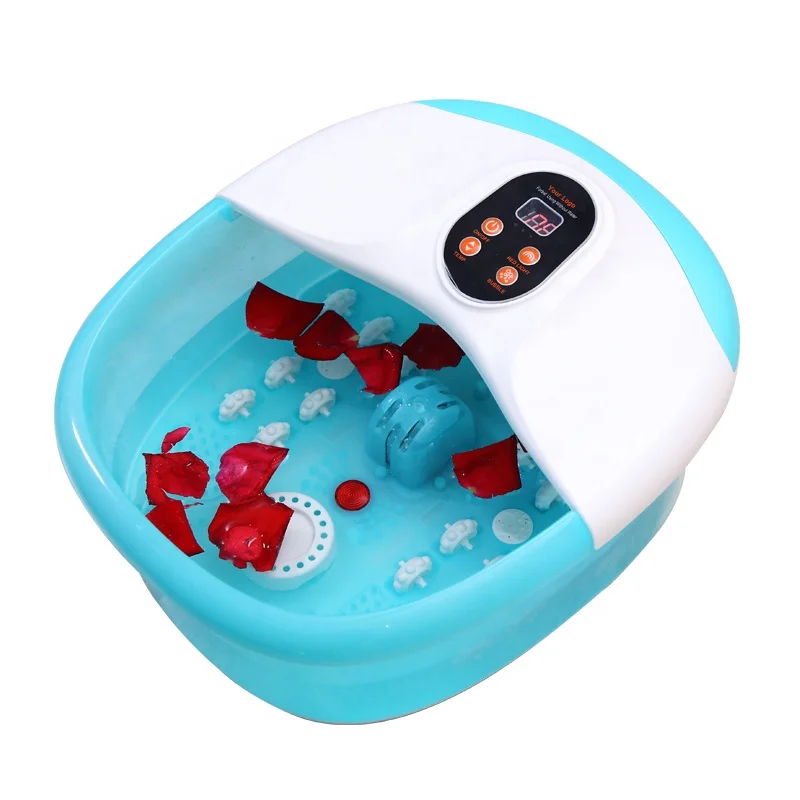 Electric Portable Blood Circulation Detox Water Mini Foot Soak Bath Spa Massager Machine