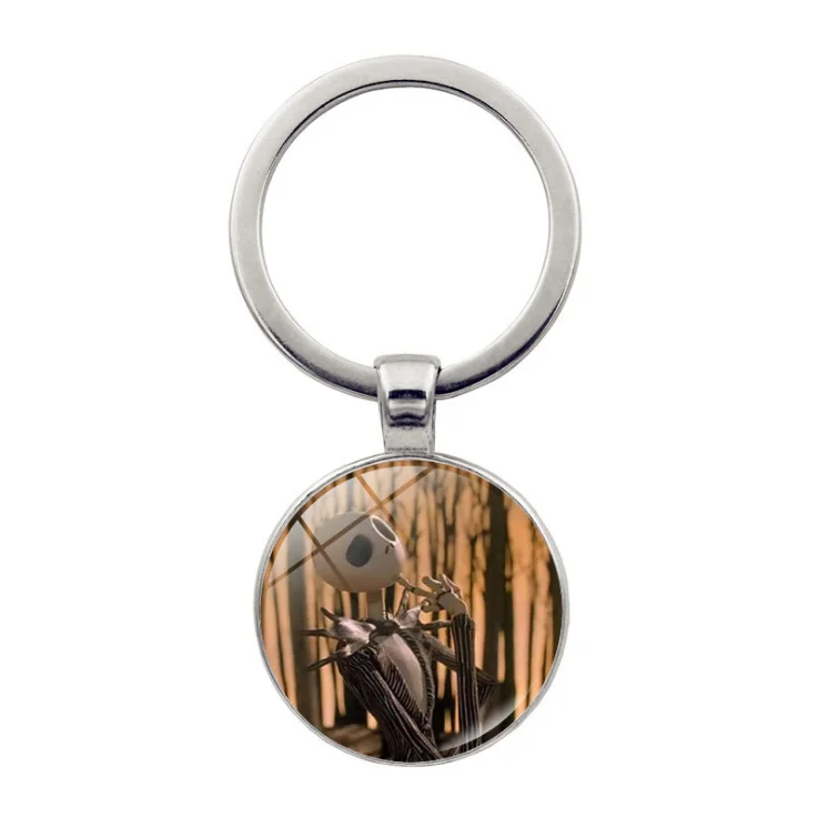 Hot Sale Promotional Creative Stainless Steel Christmas Lovely Custom Cartoon Tree Metal Keychain