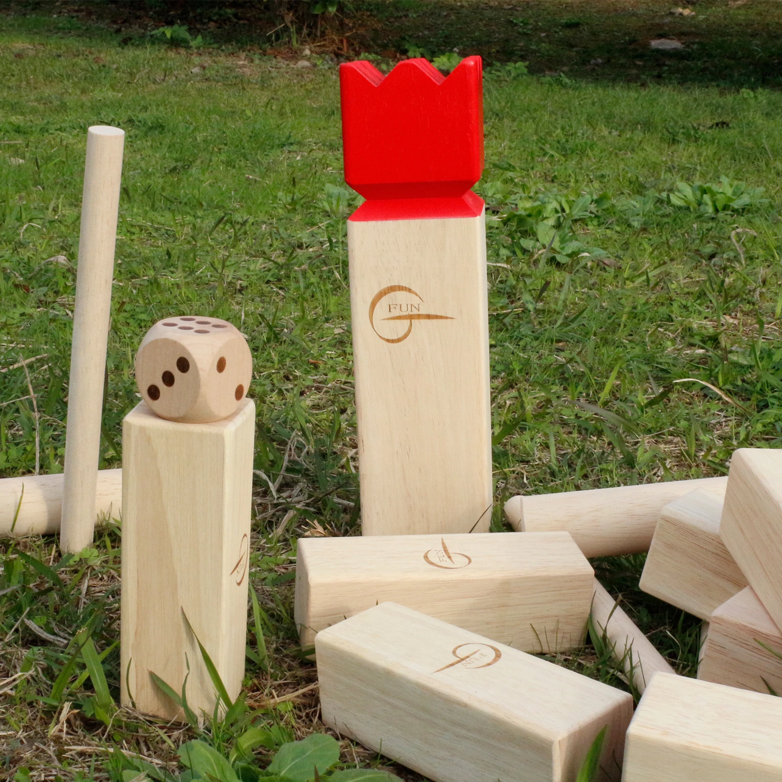 2022 Эй! Play! Шахматная игра Kubb для викингов деревянная уличная газона шахматная с чехлом переноски 