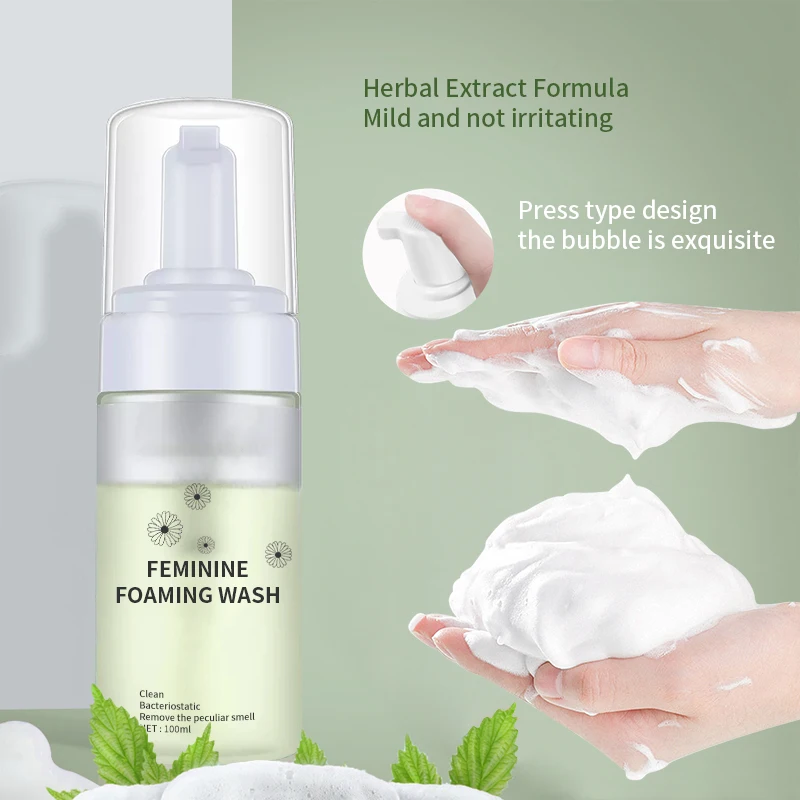 Private Label 100% natural organic feminine wash Intimate Vaginal Wash for Feminine Hygiene Wash Clean Yoni Foam