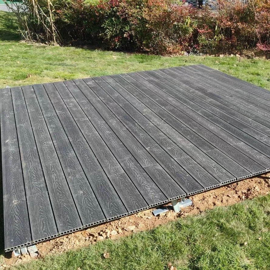 140*25mm groove Land flooring durable wpc composite decking materials highlighted embossed Terrace floor for outdoor