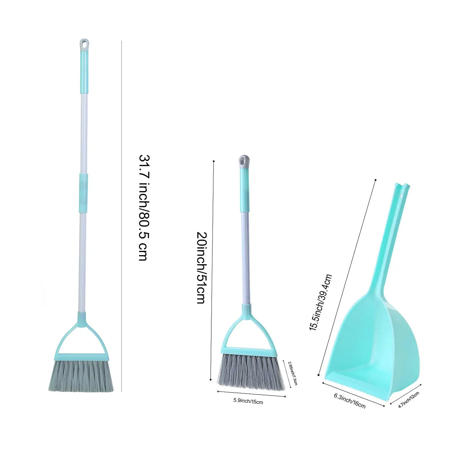 Mini Broom with Dustpan for Kids,Little Housekeeping Helper Set