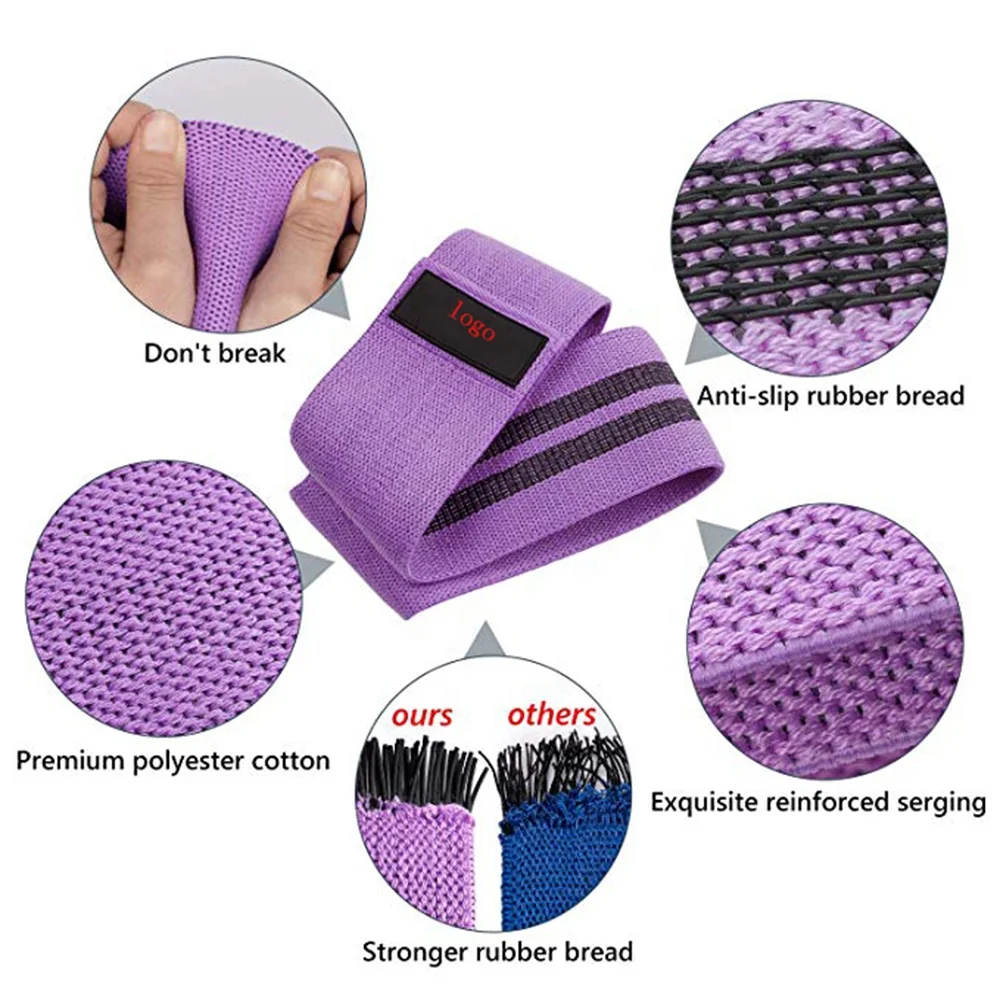Hot Selling Hip Band Resistance Booty Exercise Elastic Bands Hip Circle Resistance Bands for Booty & Glutes Hip Circle