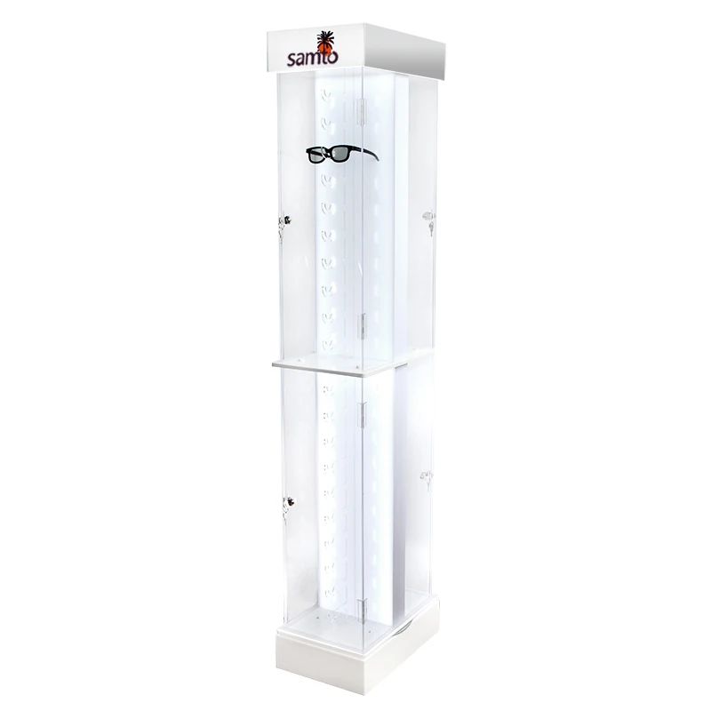 Cheap Glasses Display Acrylic Display Eyewear Floor Standing Shelf Glasses Display Stand