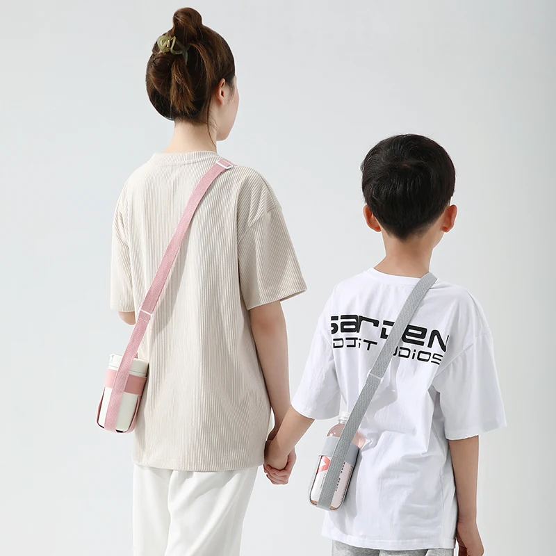 Outdoor Portable Water Cup Sleeve, Elastic Thermos Cup Strap, Cross-Body Beverage Bottle Mineral Water Bottle Water Cup Cover