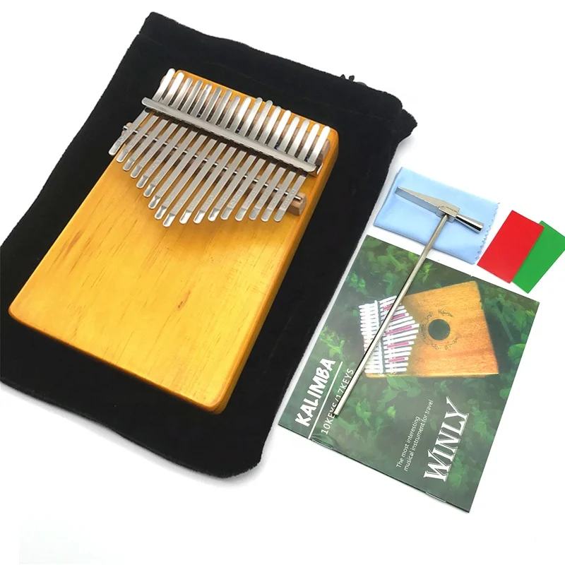 Музыкальный инструмент с логотипом под заказ, 17 клавиш, калимба, пианино с большим пальцем