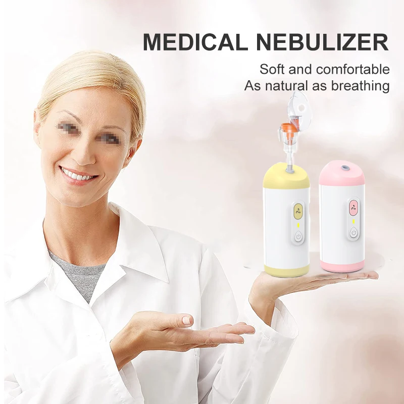 Healthcare Inhale Mini Asthma Cough Drug Atomizer Nebulizador Portatil Aerosol Mesh Compresor
