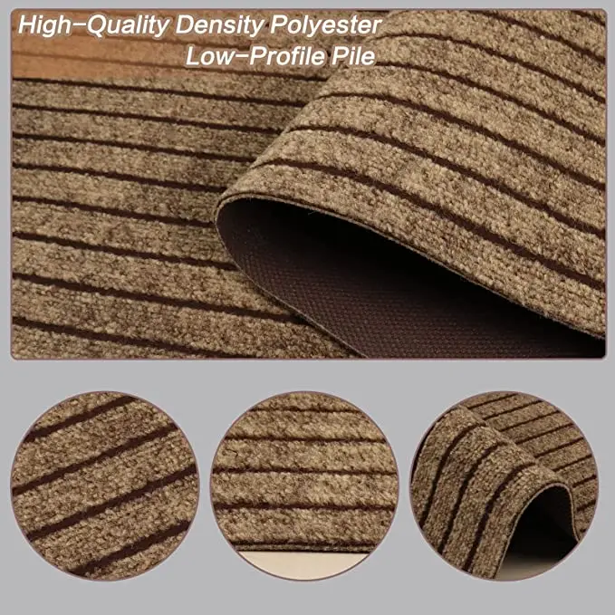 American hot sale welcomed  seven striped mat with TPR backing PVC backing widely used indoor outdoor mat carpet rolls
