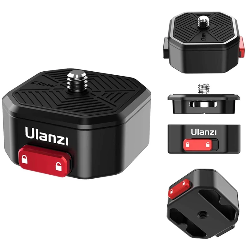 
Claw Clamp DSLR Action Camera Tripod Adapter Mount Board Shoulder Strap Clamp Adapter Quick Release Plate 