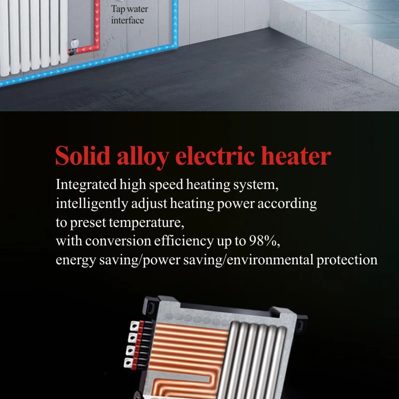 8Kw High Quality Wholesale Price Electric Water Heater  Closed Style Single Heating