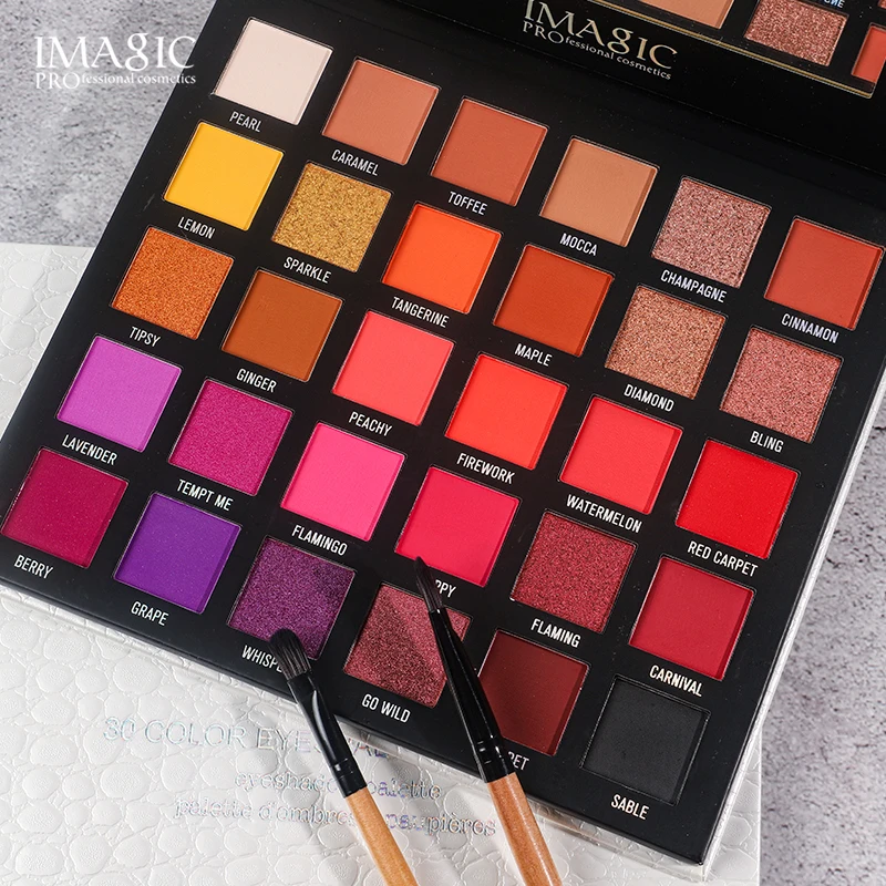 High Quality Wholesale Custom Large Matte Vegan Multichrome High Pigmented Glitter Makeup Private Label Eyeshadow Palette