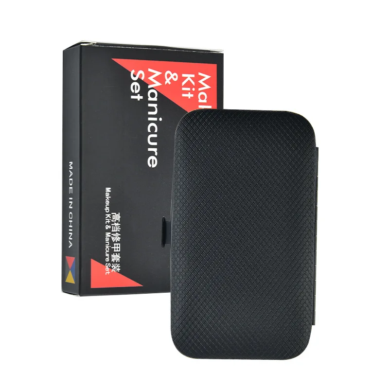 Professional Pedicure Kit Nail Scissors Grooming Kit with Black Leather Travel Case (Nail clipper9)