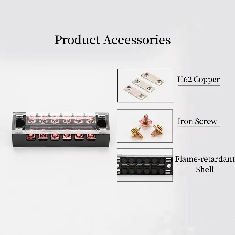 Двухрядные Винтовые клеммные блоки TB-1504 15A/600V разъем фиксированный медный Штекерный клеммный