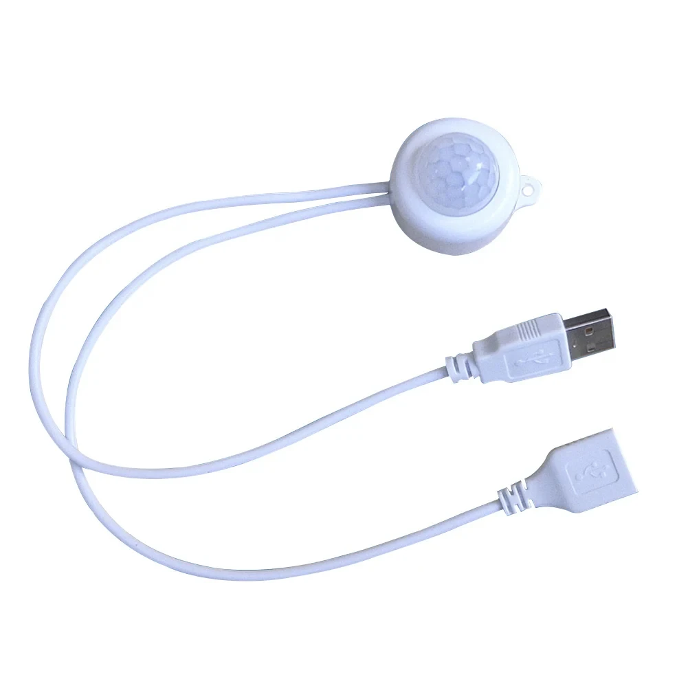 DC 5-24V PIR Infrared Motion human body Sensor Detector USB interface DC Plug Mini Corridor Closet Under bed LED Light Switch