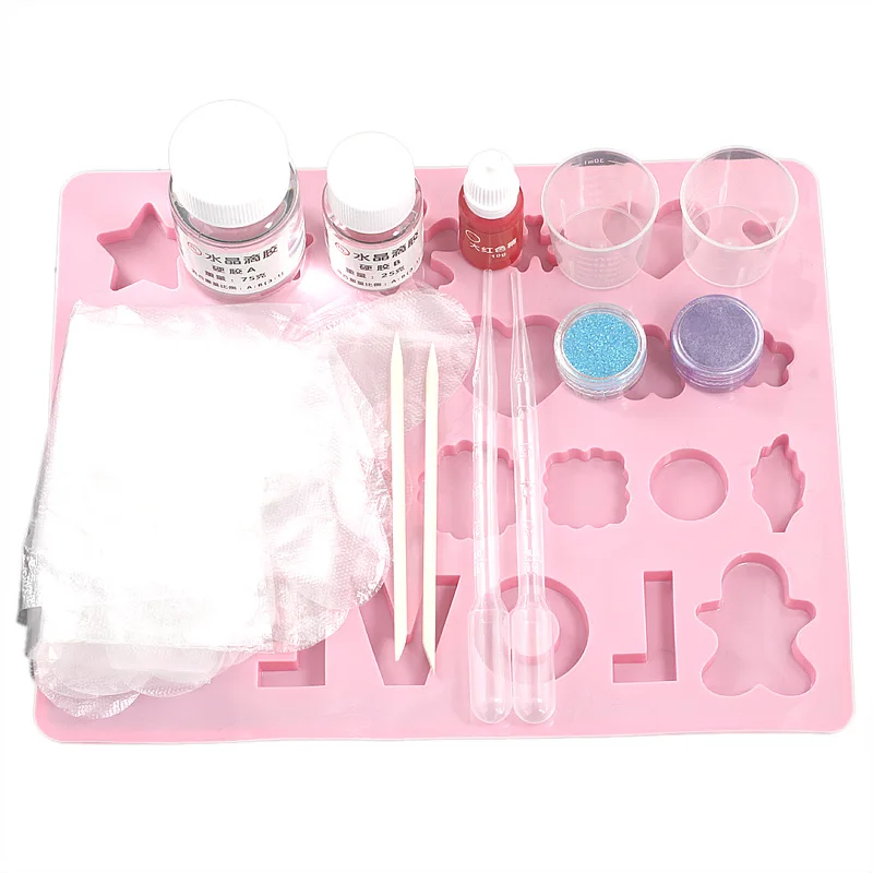 Wholesale price 3:1 epoxy resin clear of liquid epoxy floor moule craft crystal for silicone mold deep pour kit