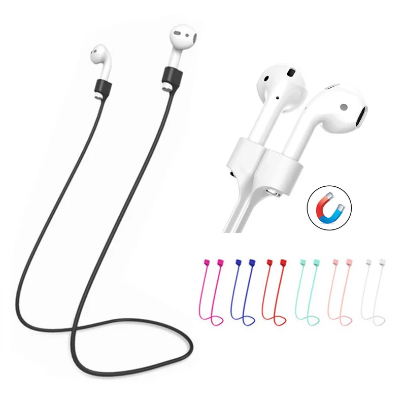 Магнитный ремешок для наушников Airpods силиконовый шнурок pro 1 2