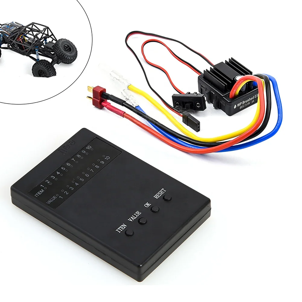 1/10 1/8 WP гусеничная щетка 80A ESC Водонепроницаемый Электронный регулятор скорости с программной картой для RC автомобиля