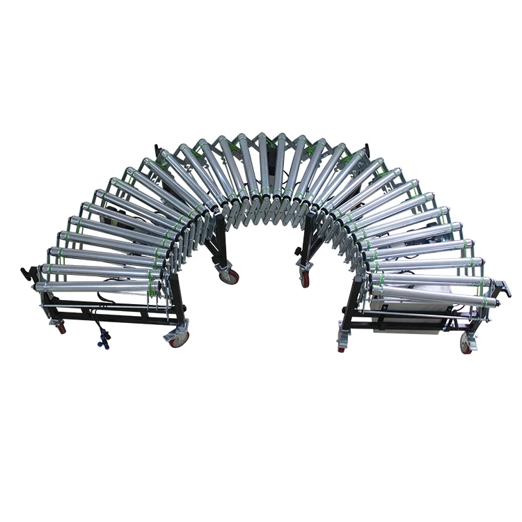 Выдвижной стандартный гибкий моторизованный Электрический Телескопический автоматический роликовый конвейер