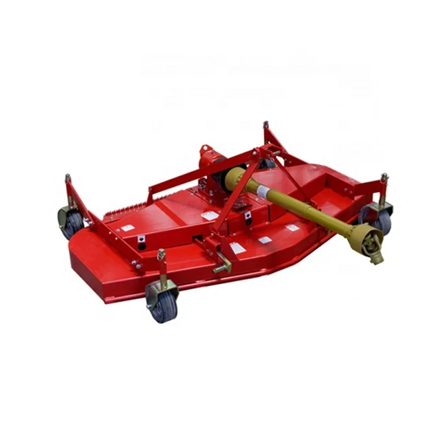 Tractor 3point finishing mower with PTO Shaft with rubber wheels