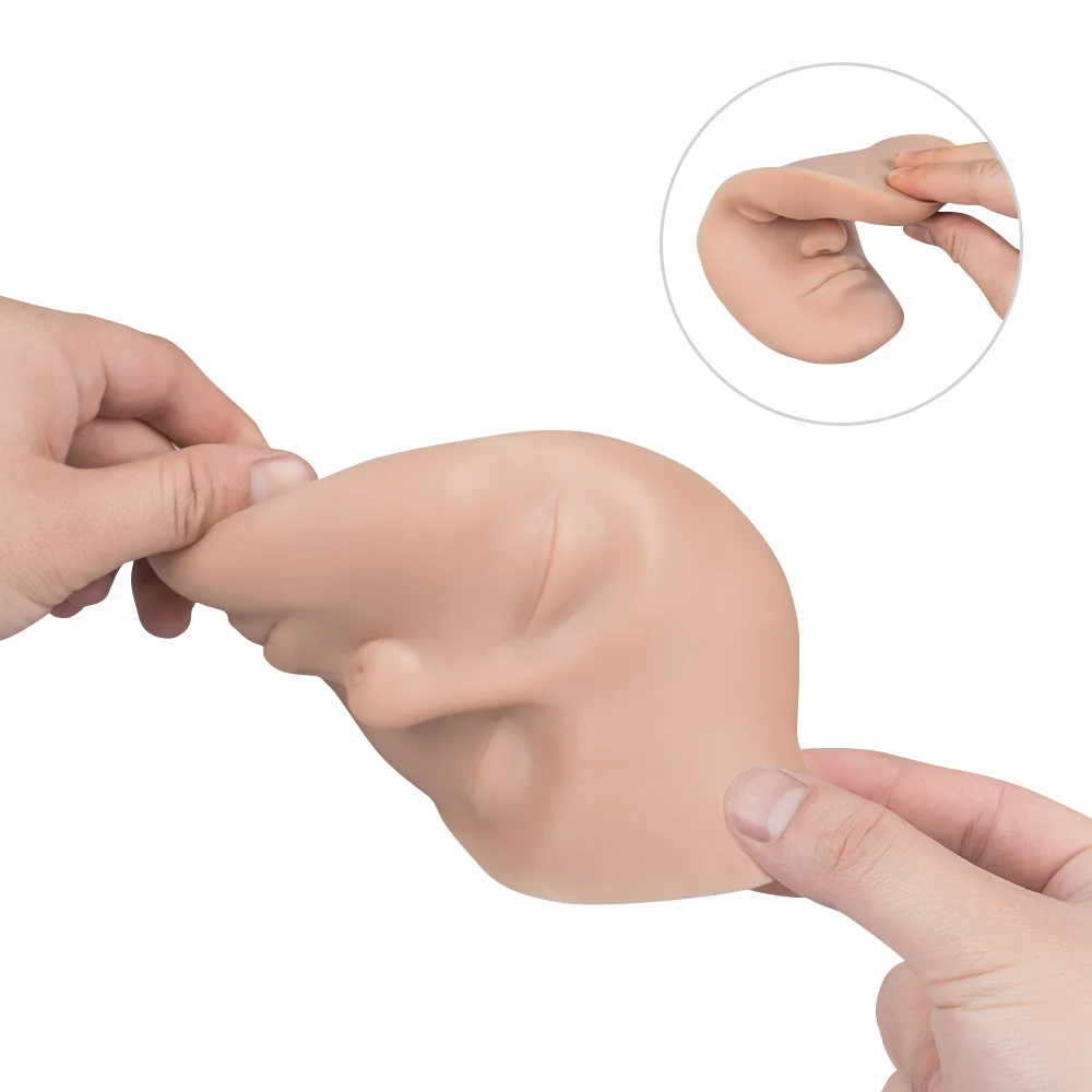 Nice Wholesale Permanent Makeup 3D Realistic Mannequin Head Tattoo Silicone Full Face Skin Pads for Microblading Practice Skin