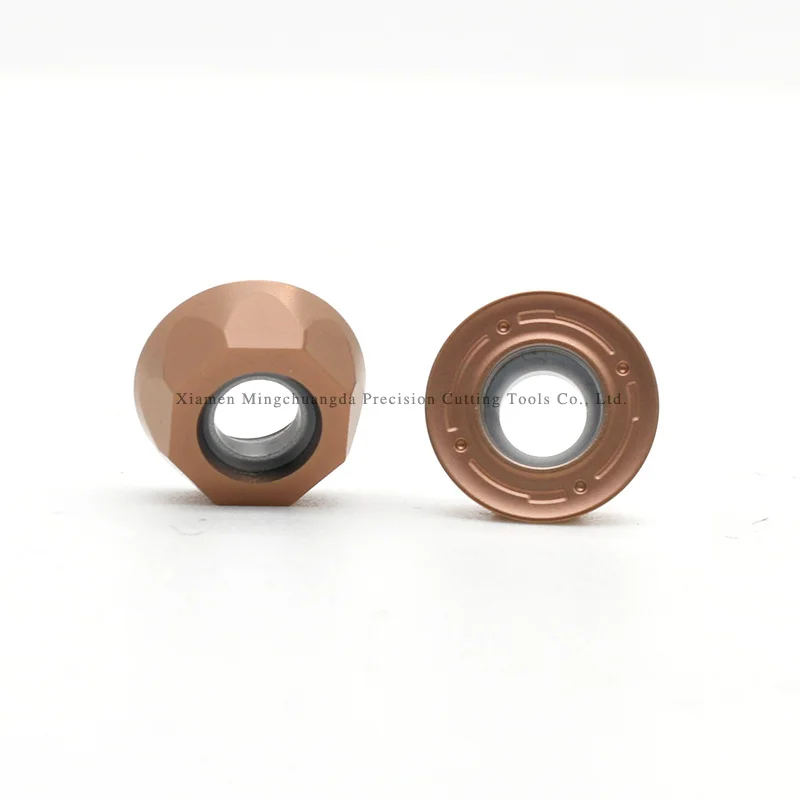 HADSTO RPMT1204MO-FM-HS5120 Round milling tool carbide milling cutter cnc milling inserts blade for High hardness steel parts