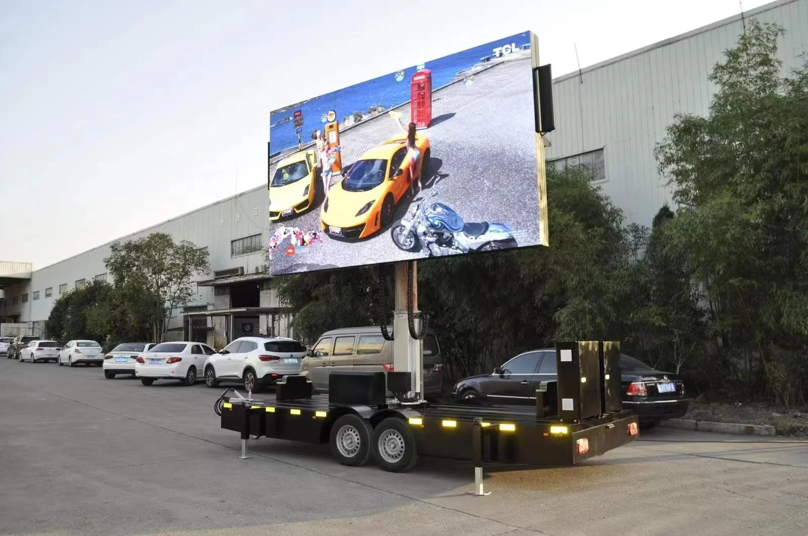 outdoor led trailer advertising p8 enrgy saving led billboard truck