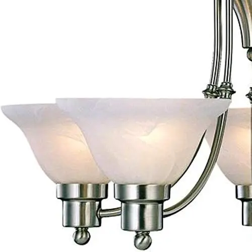 Silver plated modern lamps, ceiling hanging industrial chandeliers in lobby, bedroom, restaurant and bathroom