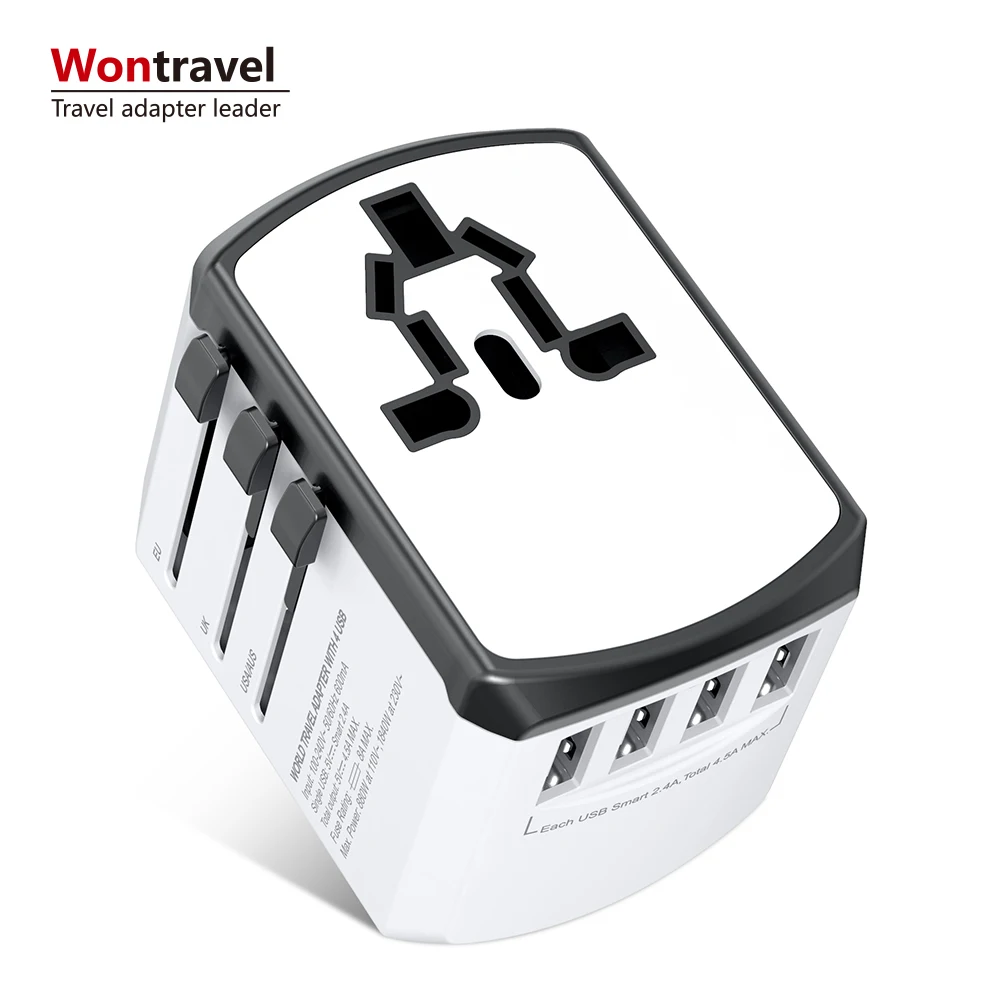Wontravel Amazon hot sale  universal travel adapter electrical multi socket plug adaptor