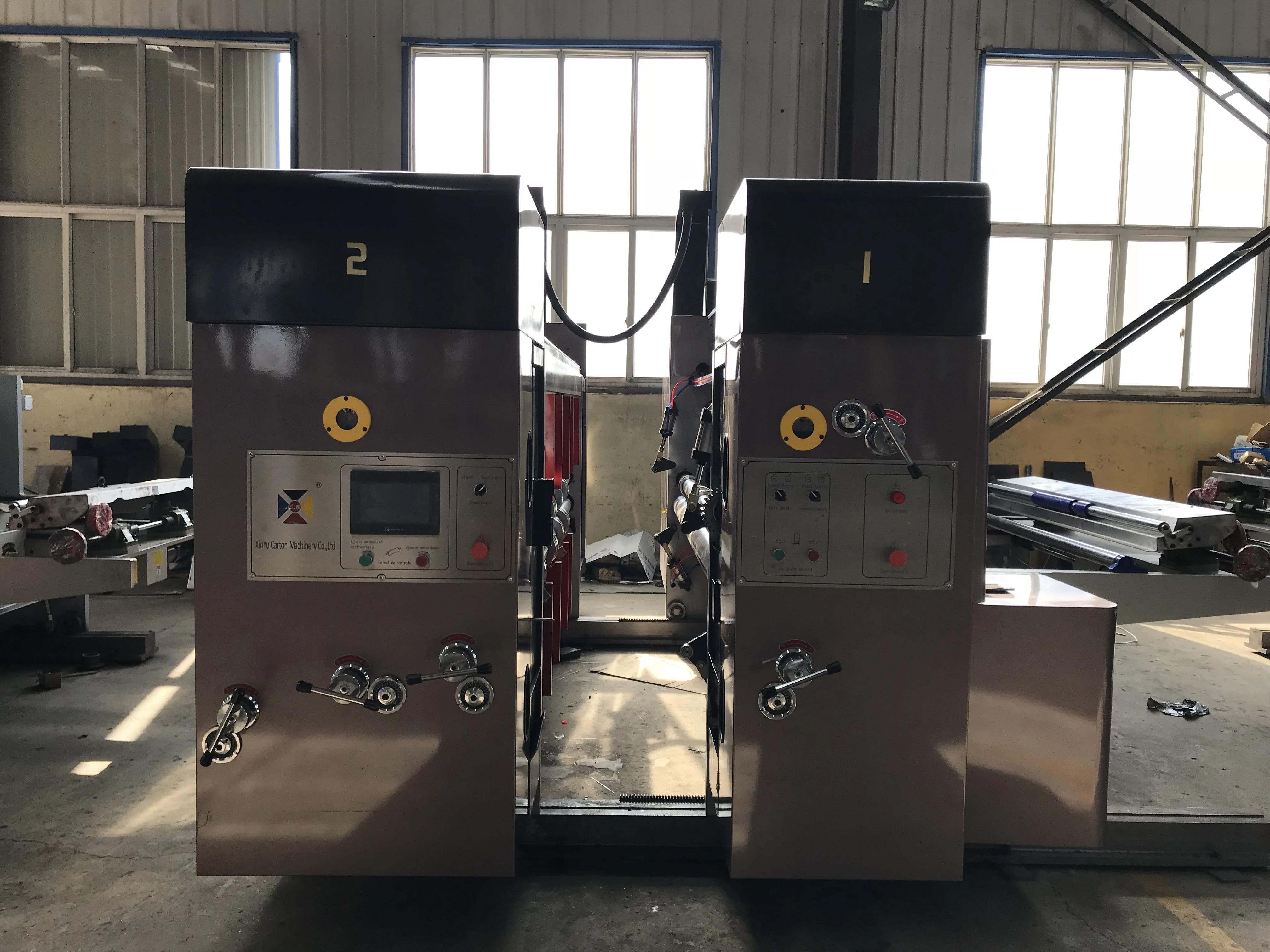 Corrugated box making machine/carton flexo printer machine