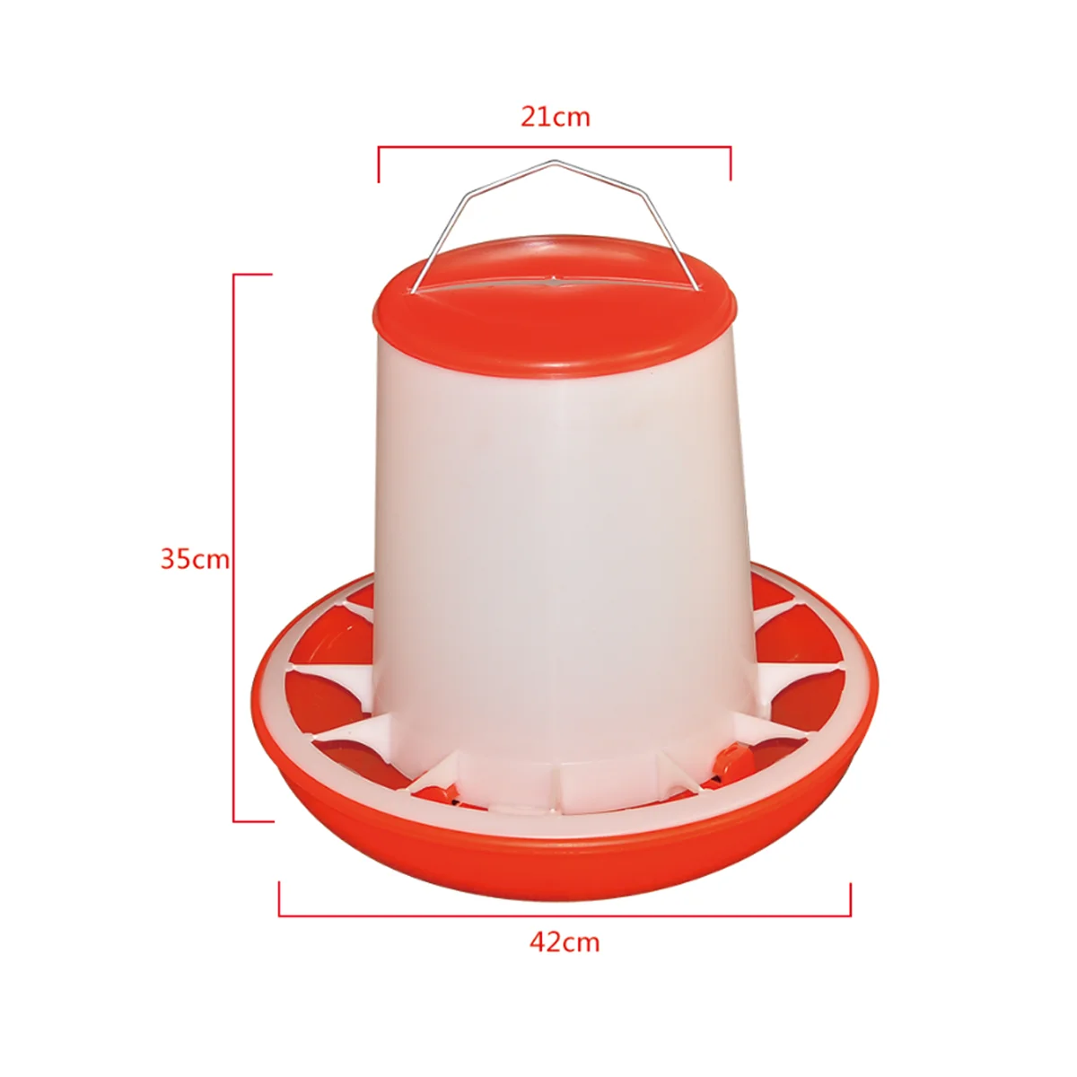 High Quality Strong And Durable Chicken Duck Goose Bird Quail Pigeon Feeding Chicken Automatic Poultry Feeder Bucket With Net