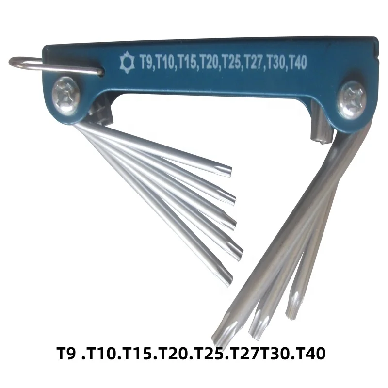 YL OEMor ODM 8PCS Multi-functional Torx Set Folding Hex Allen Key Wrench Set