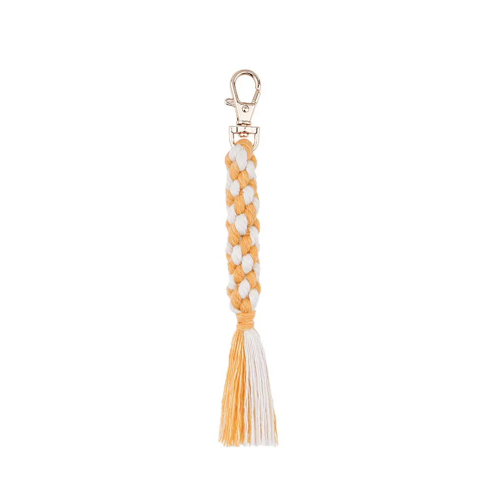 BSBH New DIY Customized Handbag Keychain Soft Mixed Color Tassel Keychain