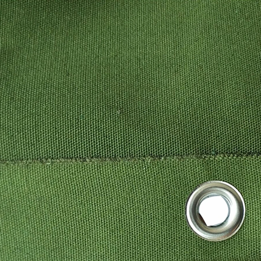 
Heavy duty canvas material , good breathability, waterproof, anti-UV, anti-mildew 100% polyester canvas tarp 