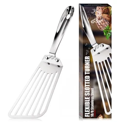 Stainless Steel Spatula Fish Flipping Kitchen Tool Meat Steak Turner Pizza Peel Shovel Slotted Spatula
