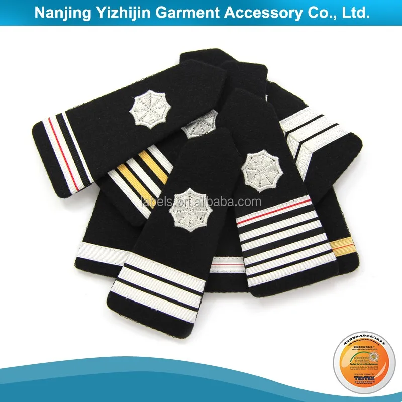 custom embroidery  Pilot epaulette aircraft engineers