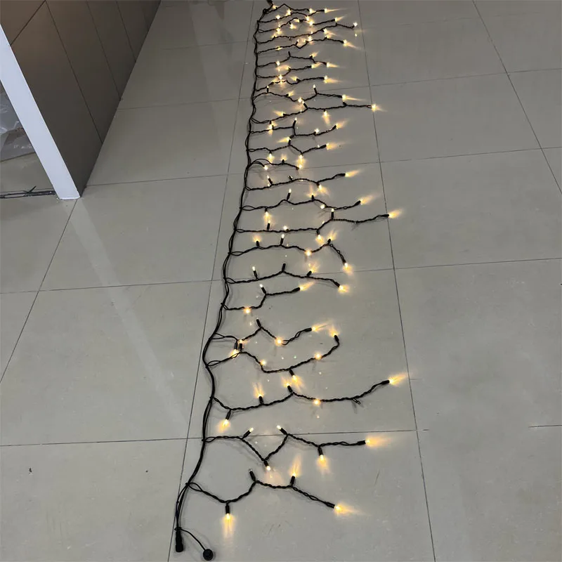 IP65 Warm White 3000K 220V Christmas LED Garland Light Icicle Waterproof Outdoor Street Garland Decorate Icicle LED Garland